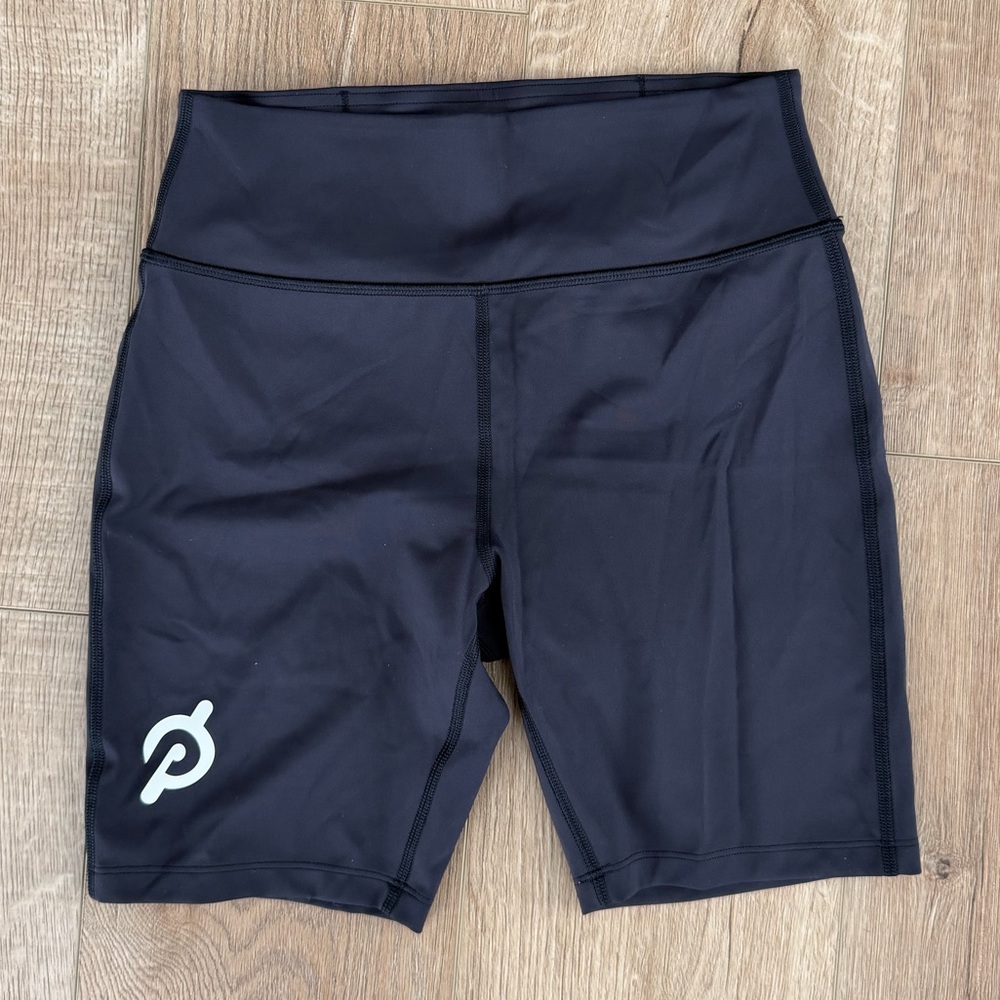 Peloton Bike Shorts Black High Rise Compression Size M Workout
